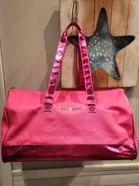 LG Victoria's Secret Pink Overnight/Gym Bag Roughly 13 1/2" X 20 1/2"